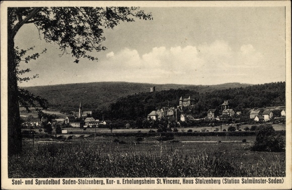 Ak Bad Soden Salmunster Im Kinzigtal Hessen Blick Auf