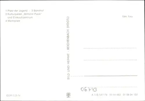 Ak Bitterfeld in Sachsen Anhalt, Platz der Jugend, Bahnhof, Straßenseite, Kulturpalast, Marktplatz
