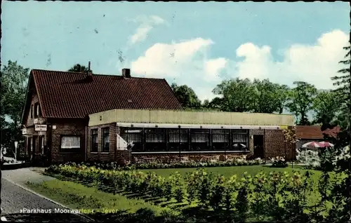 Ak Jever Friesland, Partie am Parkhaus Moorwarfen, Inh. Wilhelm Deichmann