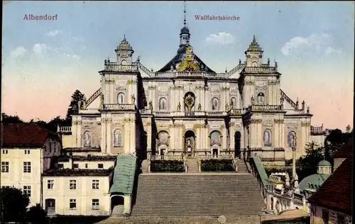 Ak Wambierzyce Albendorf Schlesien, Wallfahrtskirche