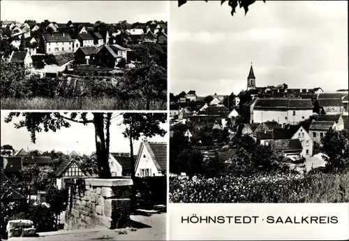Ak Höhnstedt Salzatal in Sachsen Anhalt, Teilansichten vom Ort