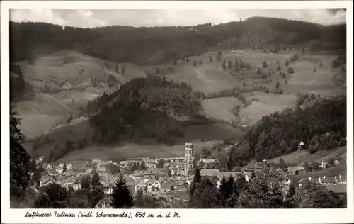 Ak Todtnau im Südschwarzwald Kreis Lörrach, Panorama von der Ortschaft