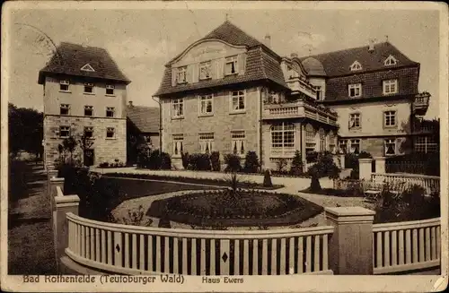 Ak Bad Rothenfelde am Teutoburger Wald, Haus Ewers, Garten