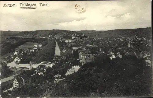 Ak Tübingen am Neckar Baden Württemberg, Totalansicht der Ortschaft