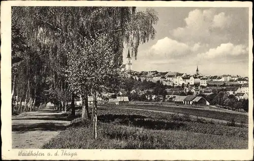 Ak Waidhofen an der Thaya in Niederösterreich, Panorama vom Ort