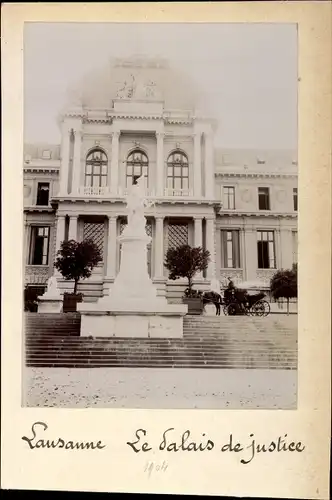 Foto Lausanne Kt. Waadt Schweiz, Le palais de justice