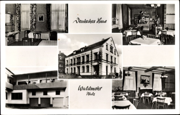 Ak Waldmohr Pfalz Hotel Deutsches Haus Inh Werner Kazuga Nr