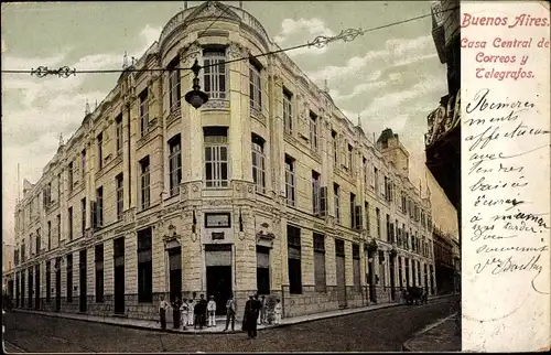 Ak Buenos Aires Argentinien, Casa Central de Correos y Telegrafos, Postamt