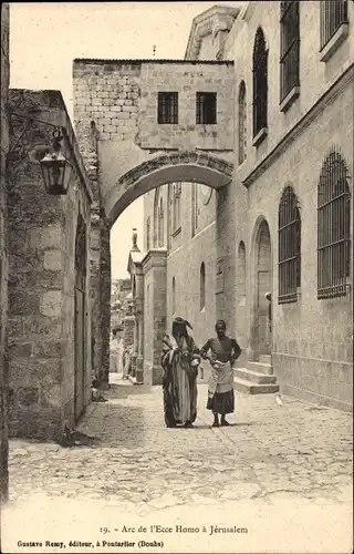 Ak Jerusalem Israel, Arc de l'Ecce Homo, Bogen