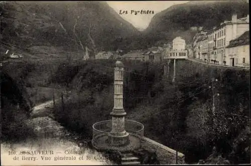 Ak Luz Saint Sauveur Hautes Pyrénées, Colonne de la Duchesse de Berry
