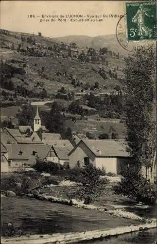 Ak Luchon Haute Garonne, vue sur Oo, Lac, Wehr