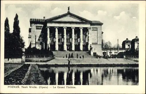 Ak Poznań Posen, Teatr wielki, Le Grand Théâtre