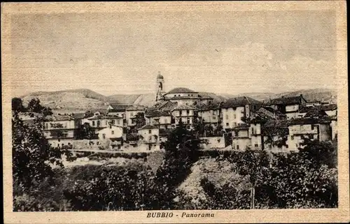 Ak Bubbio Piemonte Italien, Panorama der Ortschaft 