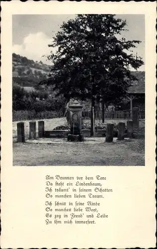 Ak Bad Sooden Allendorf in Hessen, Zimmersbrunnen, Gedicht