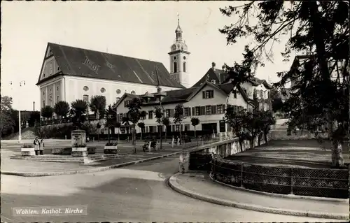 Ak Wohlen Kt. Aargau Schweiz, Blick auf die katholische Kirche