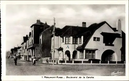 Ak Merlimont Plage Pas de Calais, Boulevard de la Canche