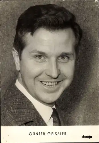 Ak Sänger Günter Geissler, Amiga Schallplatten, Portrait