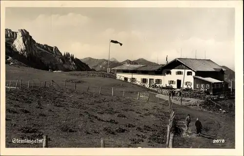 Ak Aschau im Chiemgau Oberbayern, Steinlingalm