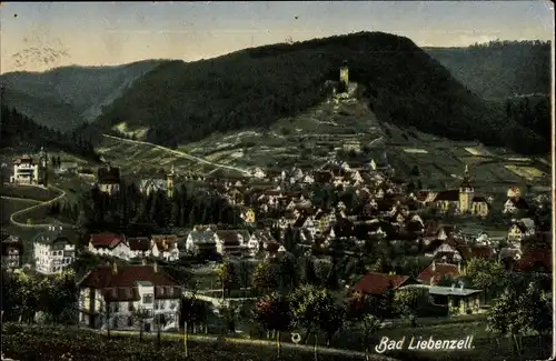 Ak Bad Liebenzell im Schwarzwald, Gesamtansicht des Ortes
