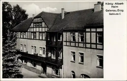 Ak Gelenau im Erzgebirge Sachsen, König Albert Heim, Gebäude C