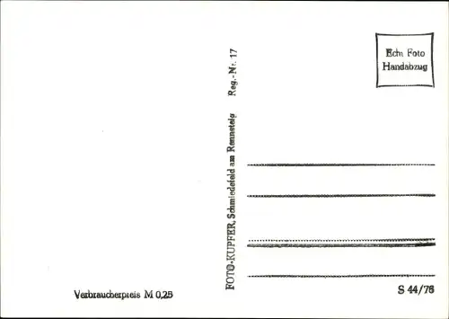 Ak Manebach Ilmenau Thüringen, Blick auf das Schöffenhaus