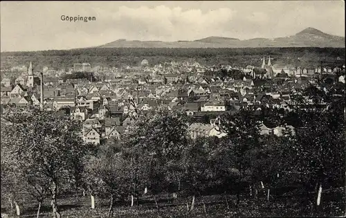 Ak Göppingen in Baden Württemberg, Blick auf den Ort mit Umgebung