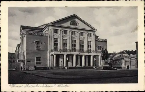 Ak Weimar in Thüringen, Deutsches National Theater