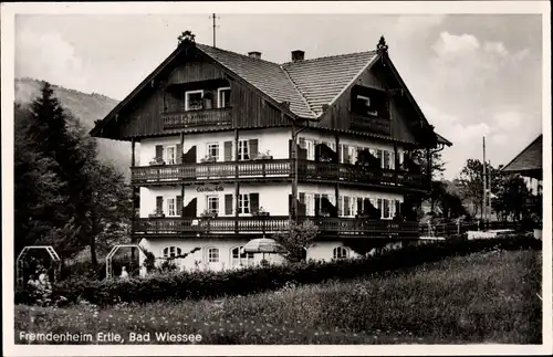 Ak Bad Wiessee im Kreis Miesbach Oberbayern, Fremdenheim Ertle