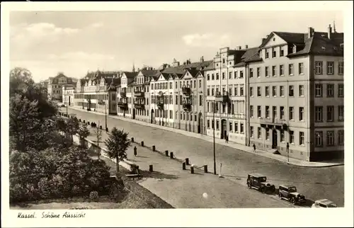 Ak Kassel in Hessen, Schöne Aussicht, Straßenpartie in der Stadt