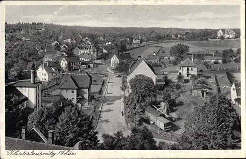 Ak Bad Klosterlausnitz in Thüringen, Panorama vom Ort, Geschäft Karl Dämmrich