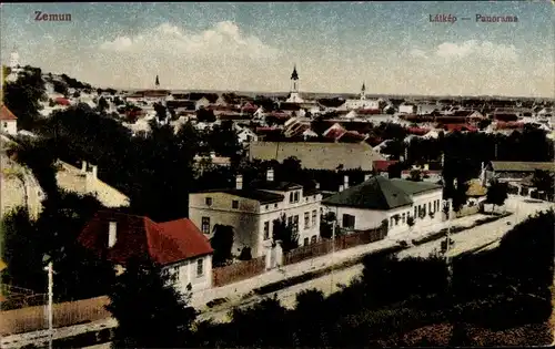 Ak Zemun Semlin Belgrad Beograd Serbien, Panoramaansicht der Stadt