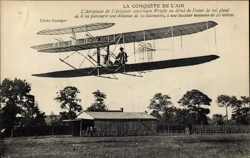 Ak La Conquête de l'Air, Aéroplane de l'Aviateur américain Wilbur Wright, Biplan