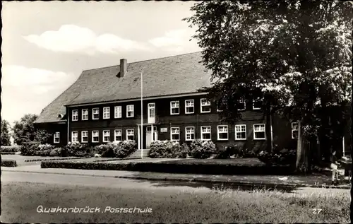 Ak Quakenbrück in Niedersachsen, Blick zur Postschule