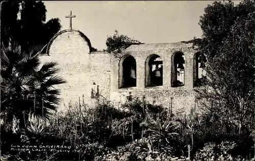 Foto Ak San Juan Capistrano Kalifornien USA, Missionskirche, Glocken