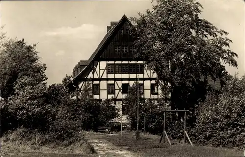 Ak Bergen im Vogtland, Blick auf Jugendherberge Thomas Müntzer