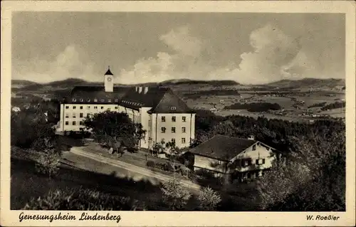 Ak Lindenberg im Allgäu Schwaben, Blick auf das Genesungsheim