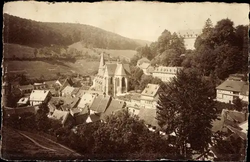 Foto Ak Stolberg Südharz, Stadtpanorama, Blick auf die Kirche