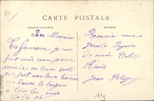 Ak Mostaganem Algerien, La Poste, Postes Telegraphes Telephones, Postamt