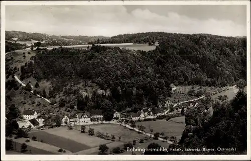 Ak Behringersmühle Gößweinstein im Kreis Forchheim Oberfranken, Blick auf Gasthof Heinlein