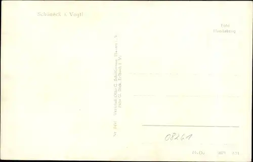 Ak Schöneck im Vogtland Sachsen, Blick auf den Ort mit Umgebung