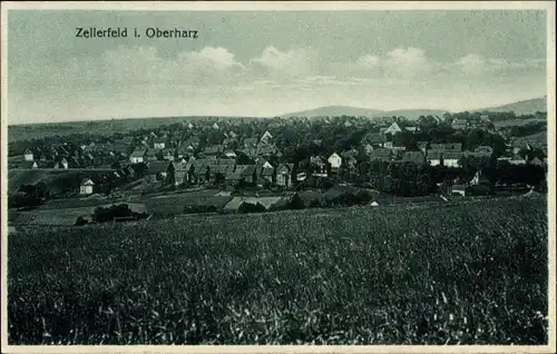 Ak Clausthal Zellerfeld im Oberharz, Blick auf Ortschaft und Umgebung