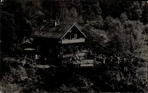 Ak Jocketa Pöhl Vogtland, Blick zur Gaststätte Adlerstein