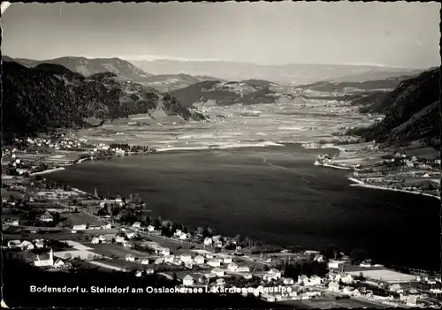 Ak Bodensdorf und Steindorf am Ossiacher See in Kärnten, Panorama