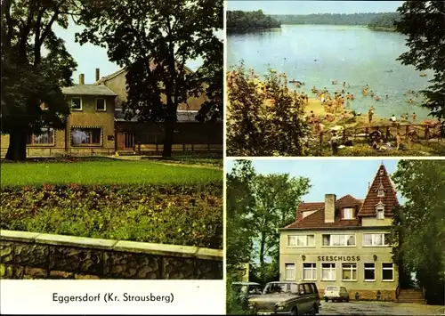 Ak Eggersdorf Petershagen in Brandenburg, HOG Gesellschaftshaus, Am Bötzsee, Seeschloss