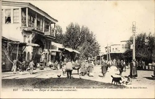 Ak Damaskus Syrien, Bazar et Marchands ambulants, Basar, Markt