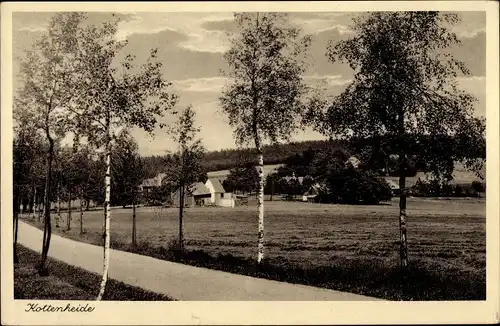 Ak Kottenheide Schöneck im Vogtland Sachsen, Blick auf Ortschaft und Umgebung