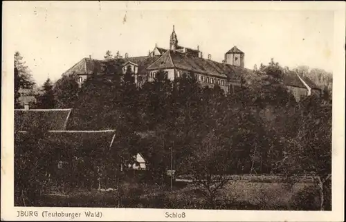 Ak Bad Iburg in Niedersachsen, Blick zum Schloss