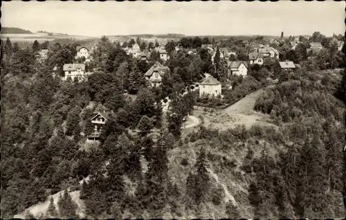 Ak Jocketa Pöhl Vogtland, Blick auf den Ort mit Umgebung, Adlerstein