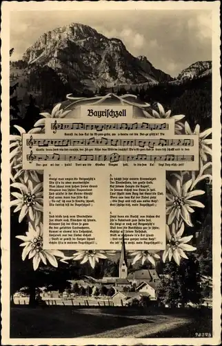 Lied Ak Bayrischzell im Mangfallgebirge Oberbayern, Lied, Ort, Edelweiß, Berge