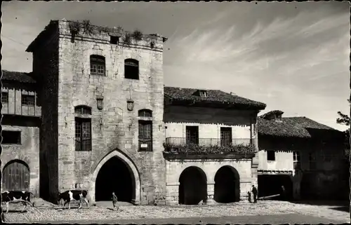 Ak Santillana del Mar Santander Kantabrien Spanien, Casa de los Borja, hoy de la Infanta Paz